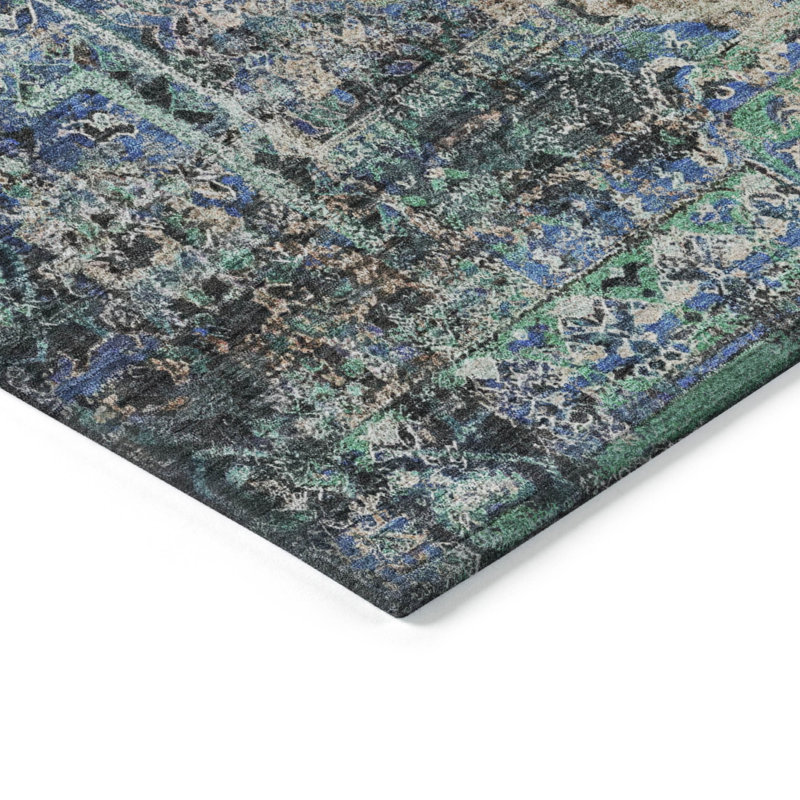 Machine Washable Indoor/Outdoor Orlando ACN2139 Global Rug, Runner 2'3" x 7'6"