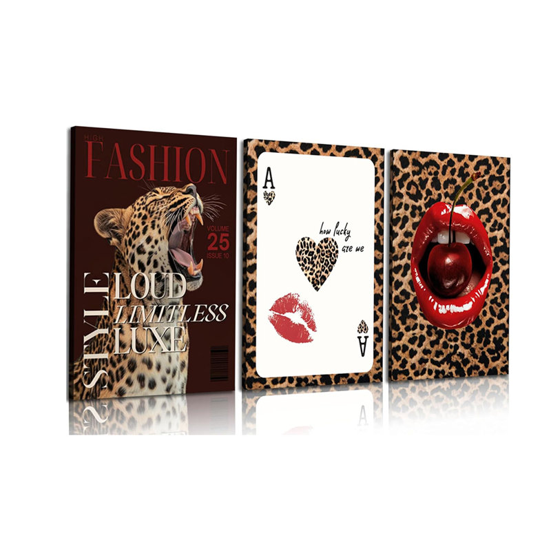 3 Piece Wrapped Canvas Wall Art, 60cm H x 40cm W