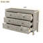 Commode en bois de style rétro avec 6 tiroirs-1575860607