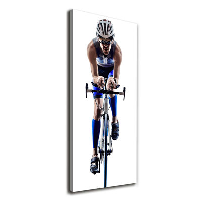 Cyclist - Wrapped Canvas Print