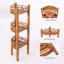 Knudsen Solid Wood Free-Standing Bathroom Shelves