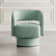 Lendia Mid-Century Modern Upholstered Split-Back Curved Sculpture Swivel Accent Chair