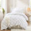 Édredon pour lit simple 2 pièces avec broderie décontractée, ruché élastique, adaptabilité toutes saisons, entretien lavable à la machine, cravates florales, étreinte douce, chaleur légère, standard-137641956-137641957