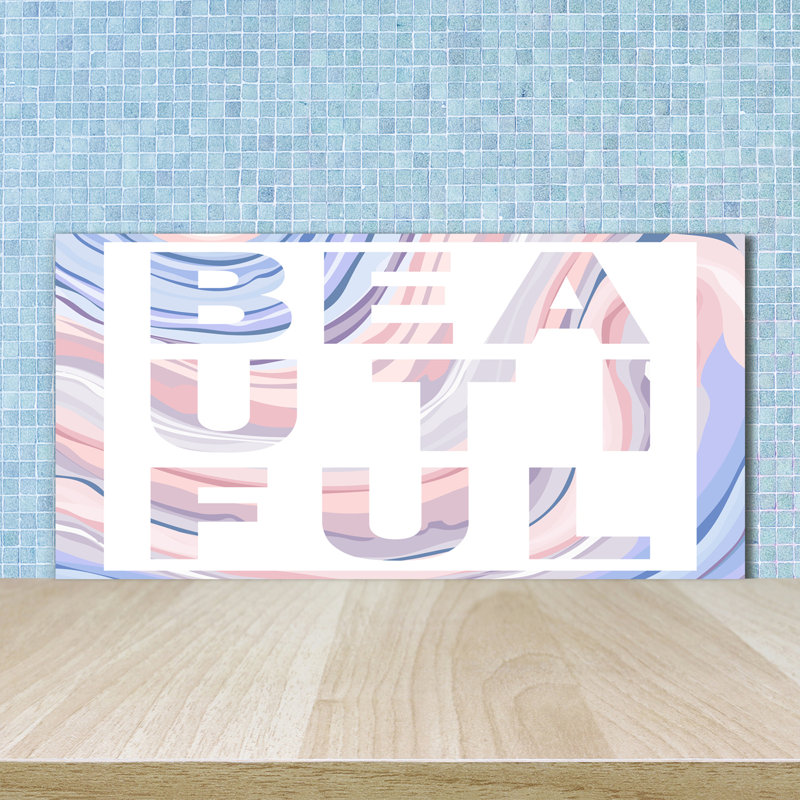 Luodi 50cm W x 100cm L Glass Peel and Stick Panel