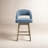 Neta 26'' Upholstered Swivel Counter Stool with Solid Wood Legs (Set of 2)-120429763