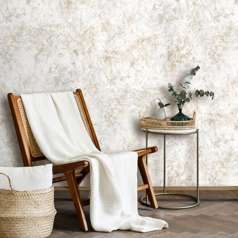 Papier peint luxueux en marbre, Beige