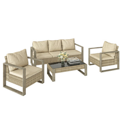 Rattan Sofa Set