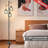 Dimmable Floor Lamp With 3 X 800LM LED Edison Bulbs,Tall Standing Lamp For Living Room,Farmhouse Black Corner Floor Lamp,Bright Industrial Rustic Vintage Tree Pole Light With Cage For Bedroom Office-974025417-974025412