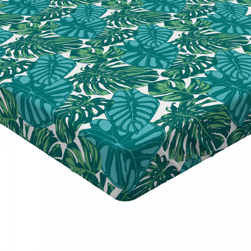 Microfiber Floral Fitted Sheet, Full Fitted Sheet