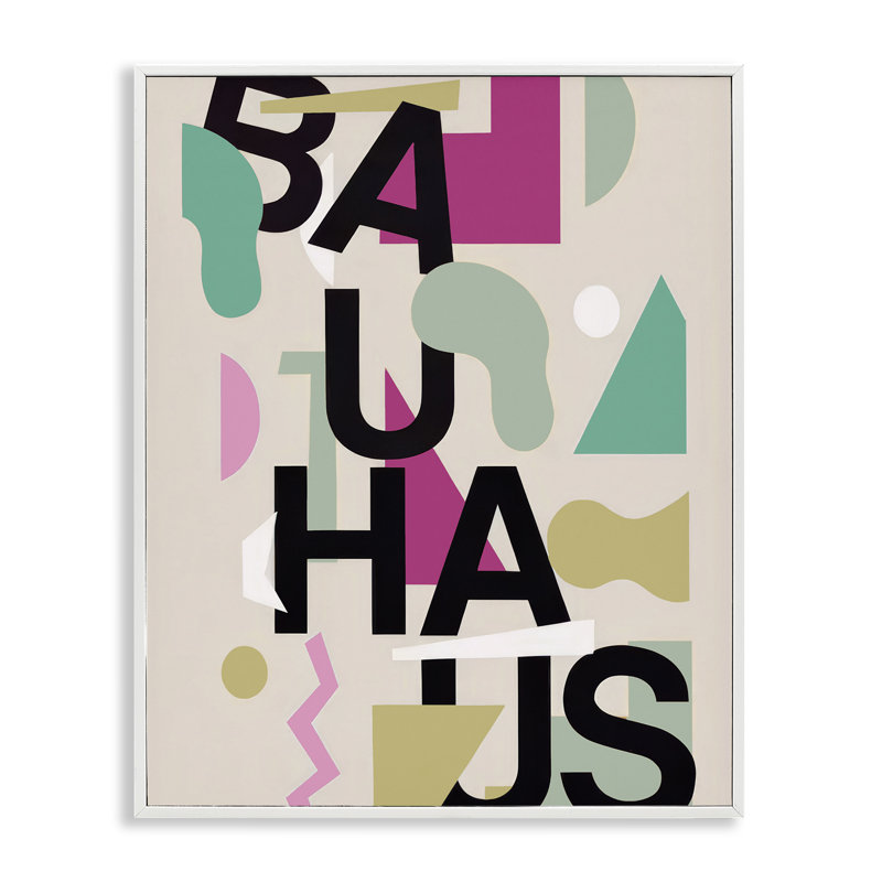 Giclée de style Mid-Century moderne Bauhaus, conception par Annabelle Hall, H 14 po x l 11 po