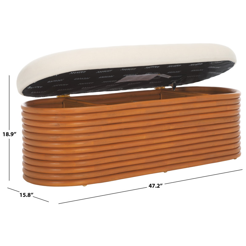 Bayard Rattan Storage Bench