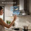 BRANO 30 in. Wall Range Hood, 900 CFM Convertible Stainless Steel Kitchen Hood with Voice, Gesture & Touch Control
