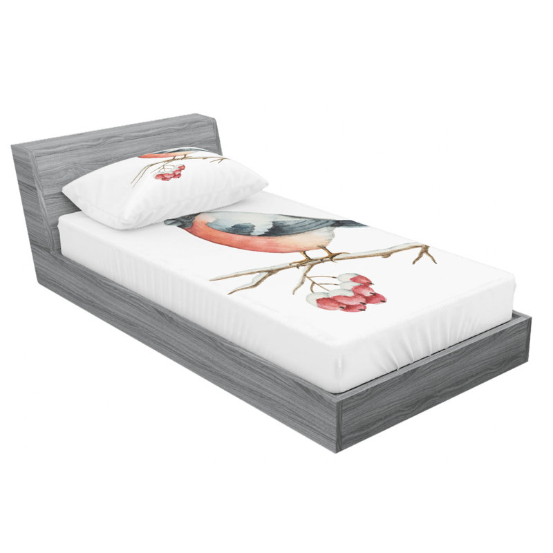 Microfiber Sheet Set, Twin Sheet Set with Fitted Sheet