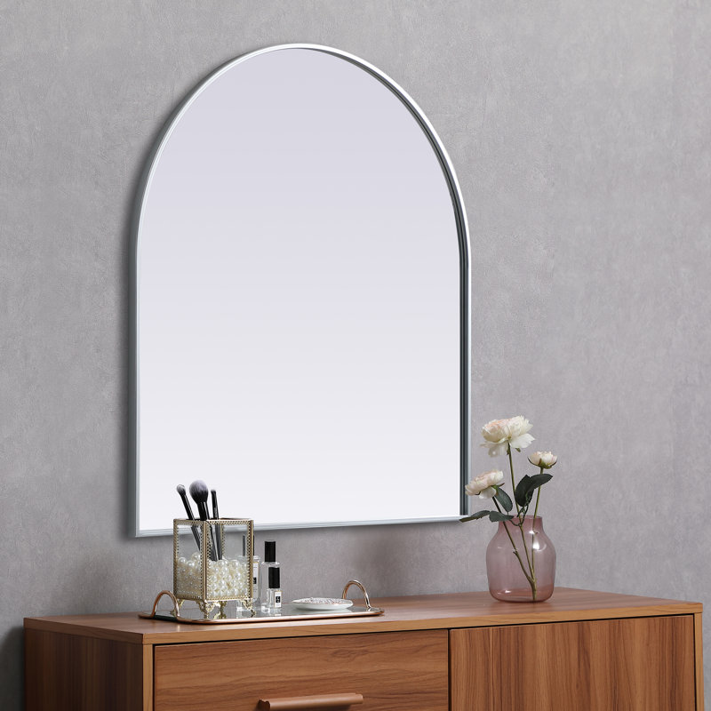 Miroir mural Sabine, Argent, 36 po x 33 po