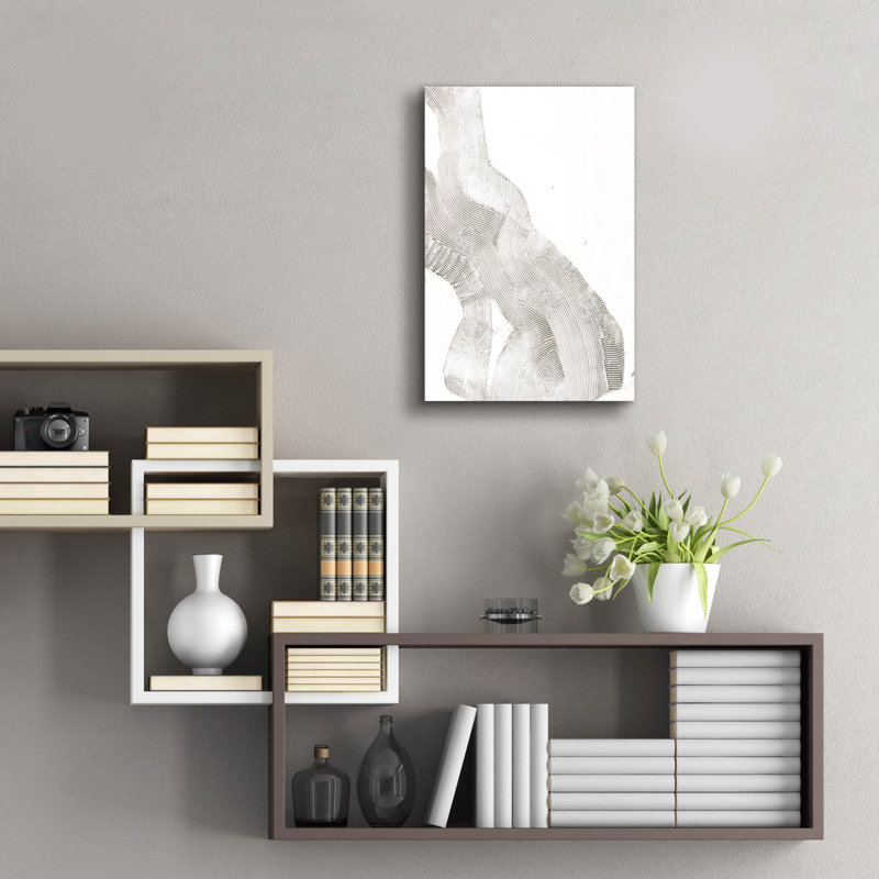 «White Sculpture 2» par Design Fabrikken, art mural en acrylique, H 24 po x l 16 po