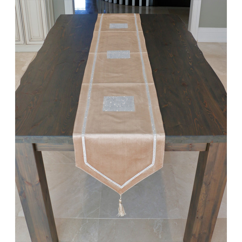 Chemin de table Dysart, 13 po x 72 po, Doré