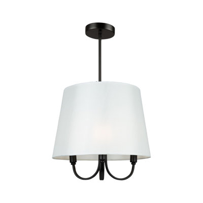 Luminaire suspendu 3 lumières Rhythme noir