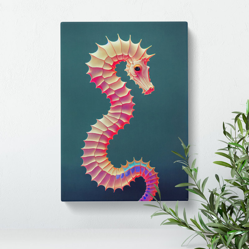 Bewitching Seahorse - Wrapped Canvas, 60cm H x 40cm W x 3cm D