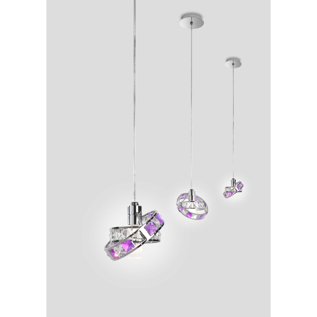 1 - Light Polished Chrome Geometric Pendant