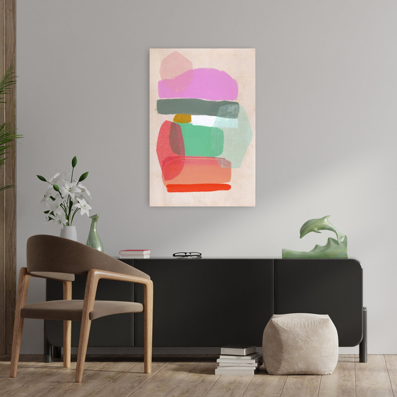 Art contemporain, art contemporain abstrait, H 36 po x l 24 po