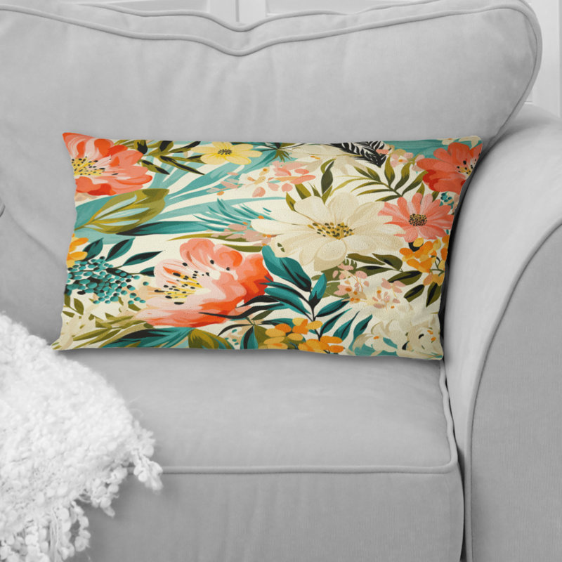 Floral Throw Pillow