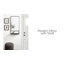 Miroir mural plat avec tablettes Bastian