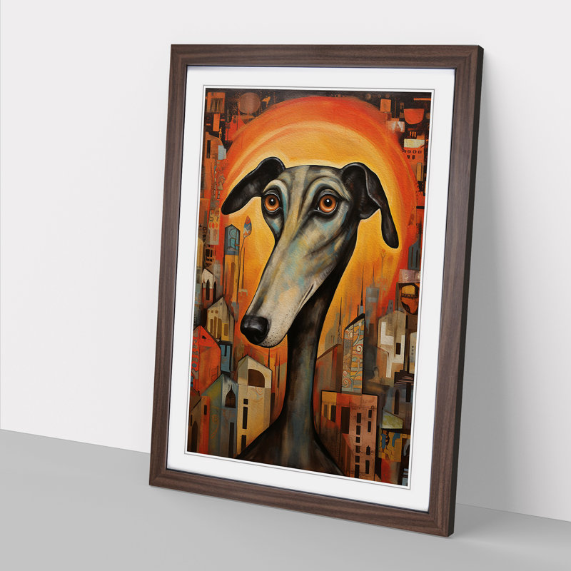 Greyhound Orphism No.2 - Framed Print