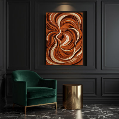 Abstract Figurative 6 Brown Canvas Wall Art