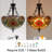 20 Inch 5 Light Dimmable Tiffany Chandelier,retro Pndant Lighting Fixture