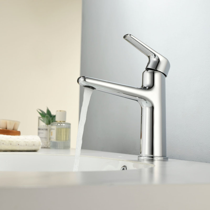 Single Hole Bathroom Faucet With Pop-Up Drain Single Handle Bathroom Sink Faucets Brass Vanity Basin Taps With Valve
