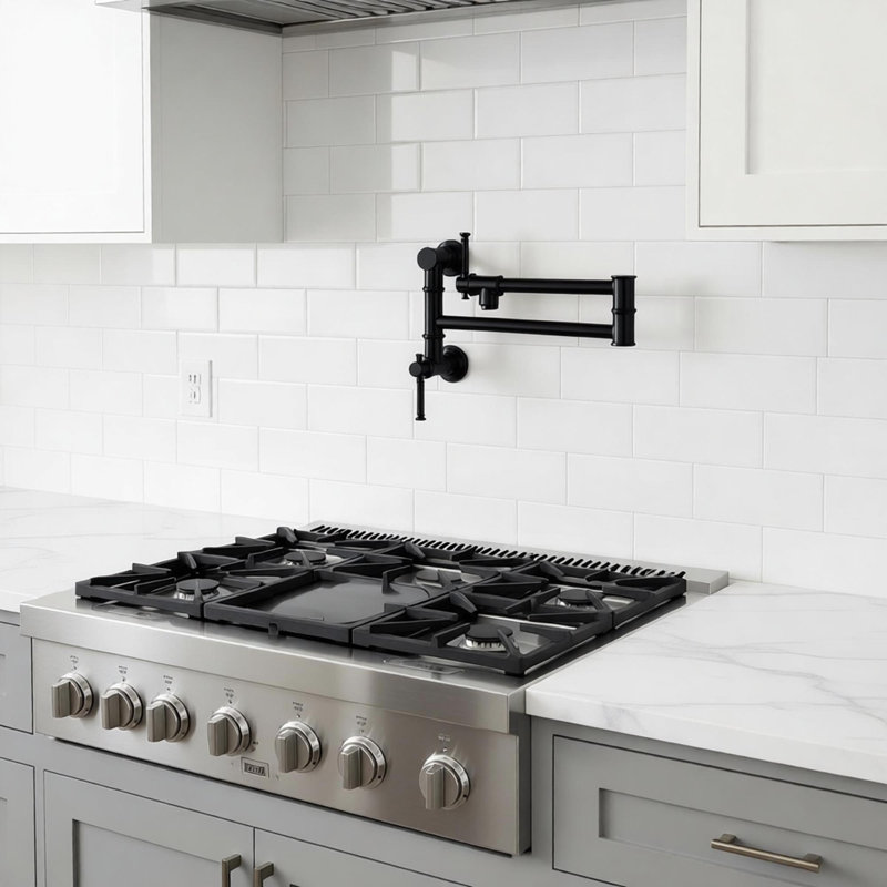 Robinet de cuisine Interbath, Noir mat
