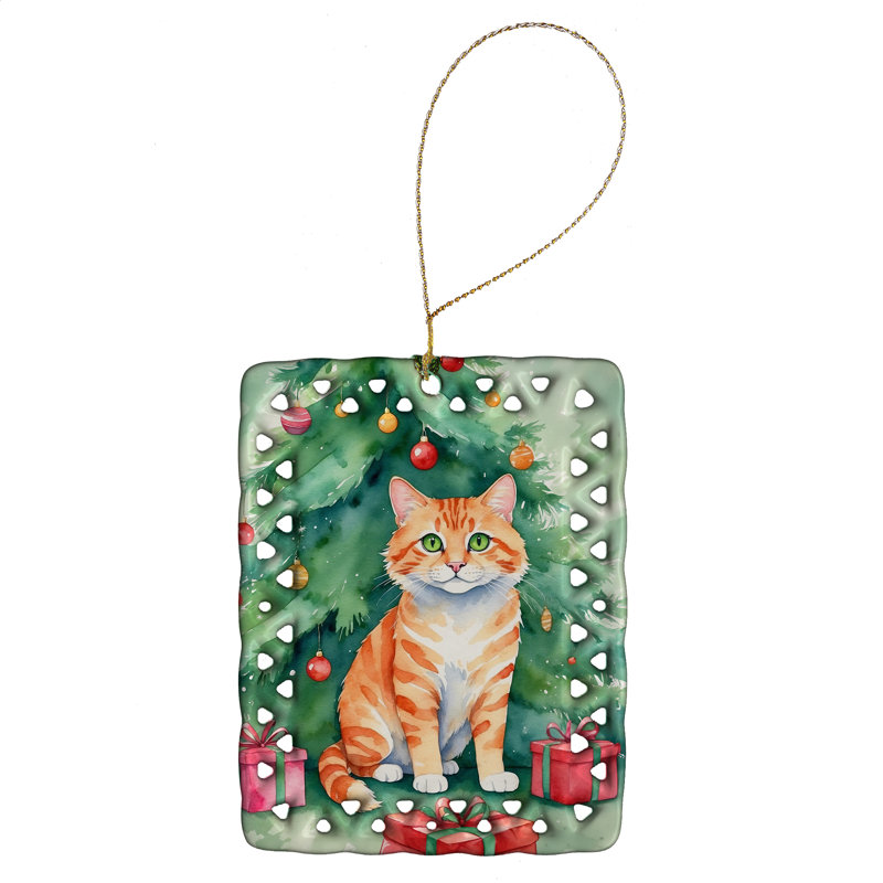 Ornement en porcelaine Cheetoh, Chat Cheetoh