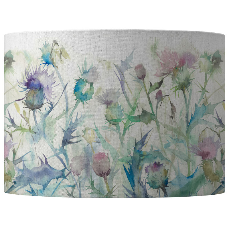 Cotton Drum Lamp Shade, 21cm H x 30cm W x 30cm
