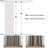 Linen Blackout Curtains, Pinch Pleat Back Tab Full Blackout Drapes Farmhouse Boho Curtains for Window,(Set of 2,With Hooks and Rings)-1784231618-1784231616
