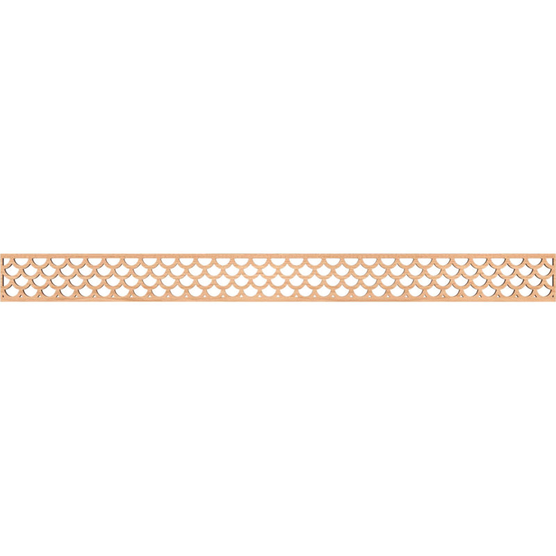 Moulure Hudson, Noyer blanc, H 4 po x l 46,375 po x P 0,25 po