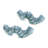  Handmade Serene Wiggles Celadon Ceramic Figurines (Pair)
