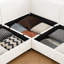 Canapé modulaire en chenille avec repose-pieds et rangement caché Khalil-1895414044-1888716072