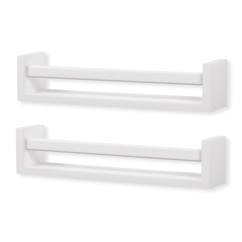 Ertel 2 Piece Pine Floating Shelf