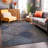 Combien Tufted Gray/Blue/Yellow Non-Slip Rubberback Area Rug-24120729