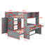 Lit mezzanine double avec lit autonome, armoire, bureau et tablettes-1948717116