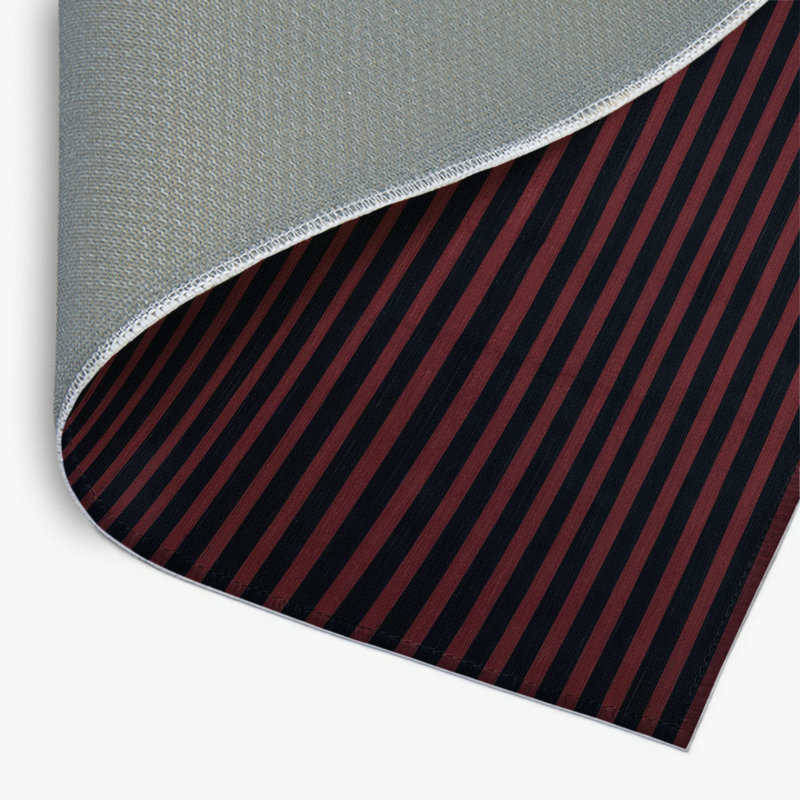 Tapis intérieur / extérieur gris HorizontalStripes, Rectangle 4pi x 6 pi