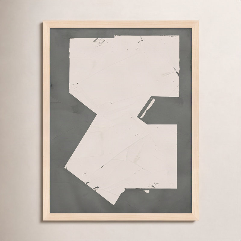 Equipoise In Greige III Painting by Ivo Stoyanov, 25" H x 20" H x 1.25" D, Cream