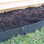 Bordure de paysage en métal 16,7 pi - paquet de 5 de bordure de jardin en acier 42 po x 7 po pour l'aménagement paysager - Gris-57249009