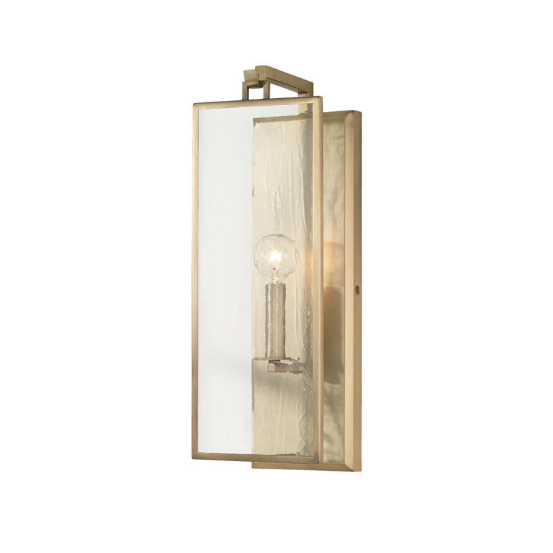 Heywood Flush Mounted Sconce, Aged Brass
