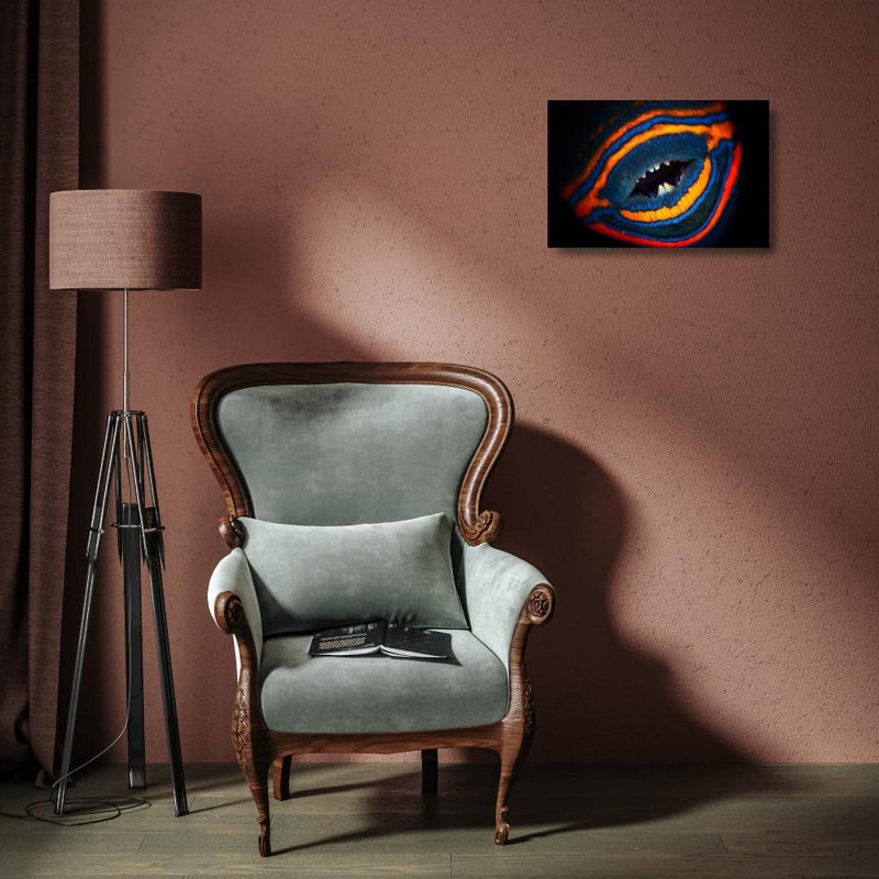 Art sur toile tendue par Red Barrel Studio® Gabriel, Barathieu, orange, doublé, H 13 po x l 18 po