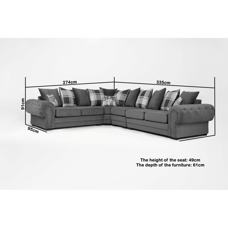 Esser 6 Seater Corner Sofa , Left Hand Facing