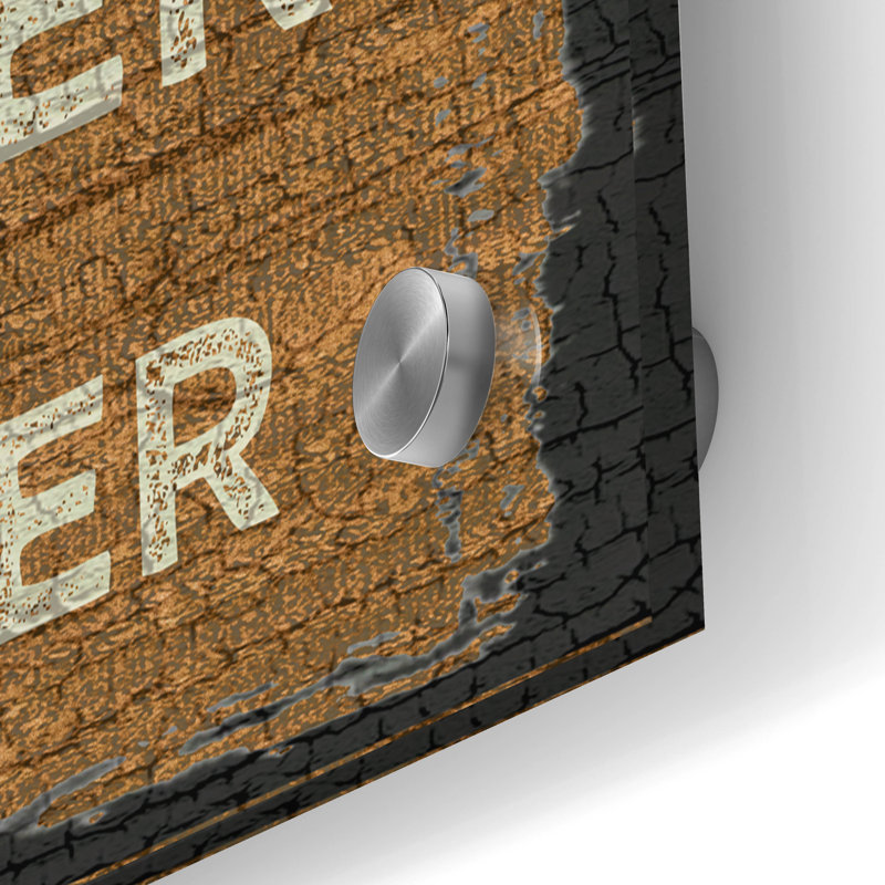  'Craft Beer Sign I' by Erin Clark Acrylic Glass Wall Art, 48" x 16", 12" H x 36" W