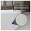 Baignoire autoportante en acrylique de 59 pouces, baignoire ovale blanc brillant avec certification cUPC