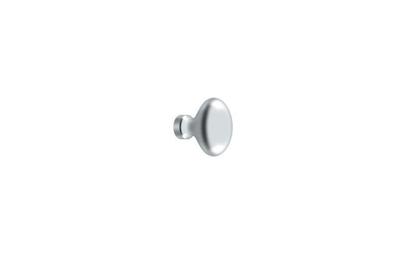Oval Knob, Polished Chrome
