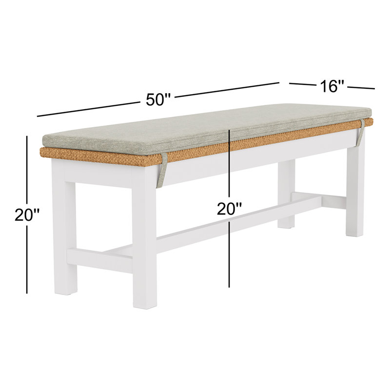 Lana Polyester Upholstered Bench